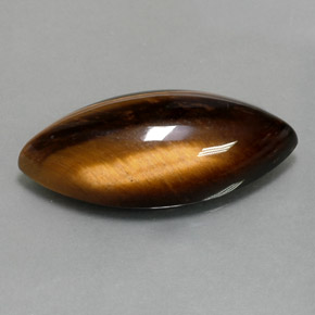 Tiger's eye naturale marrone da 13,60 ct, marchesa, opaco