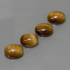 Tiger's eye naturale marrone da  ct, taglio ovale, opaco