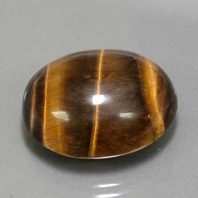 Occhio di tigre Oro Marrone naturale da 21.35 ct, Taglio ovale, Opaco