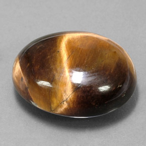 Occhio di tigre Oro Marrone naturale da 15.02 ct, Taglio ovale, Opaco