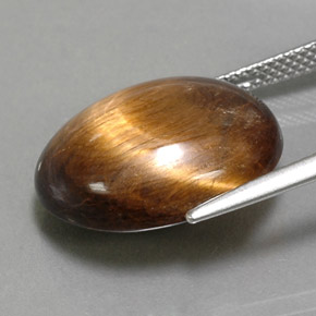 Occhio di tigre Oro naturale da 14.06 ct, Taglio ovale, Opaco