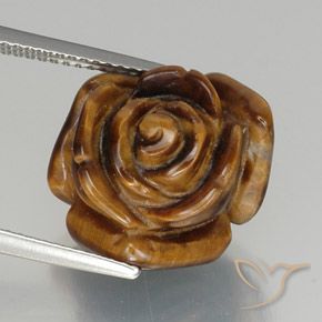 12.31ct Naturale Rosa chiaro Occhio di tigre, Taglio a fantasia, Opaco