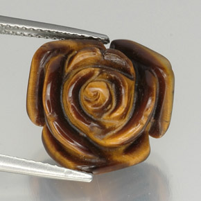 Tiger's eye naturale nero da 11,96 ct, forma fantasia, opaco