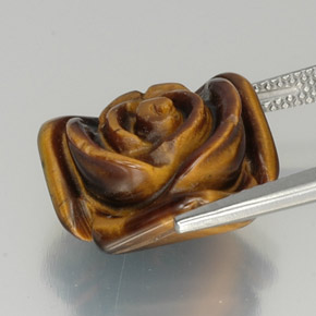 Tiger's eye naturale nero da 11,96 ct, forma fantasia, opaco