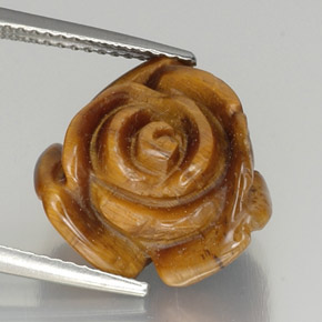 Occhio di tigre Marrone medio naturale da 9.87 ct, Forma fantasia, Opaco