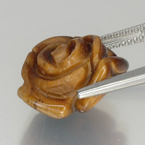 Occhio di tigre Marrone medio naturale da 9.87 ct, Forma fantasia, Opaco