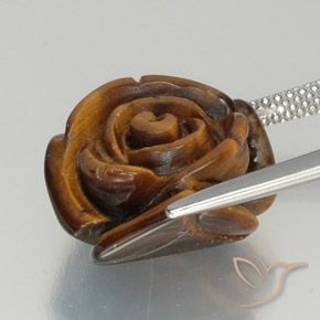 Occhio di tigre Marrone caldo naturale da 12.17 ct, Taglio a fantasia, Opaco