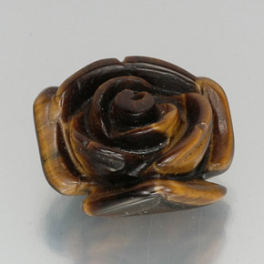Tiger's eye naturale marrone da 12,19 ct, forma fantasia, opaco