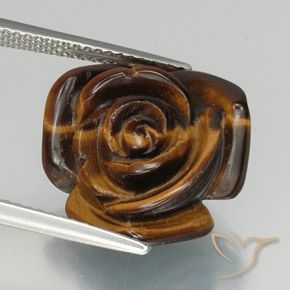 Occhio di tigre Marrone dorato naturale da 11.12 ct, Taglio a fantasia, Opaco