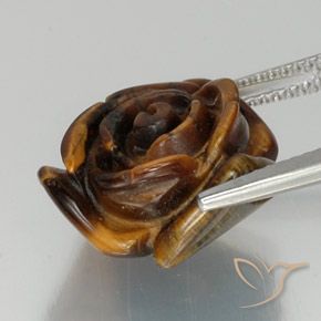 Occhio di tigre Marrone medio naturale da 11.45 ct, Taglio a fantasia, Opaco