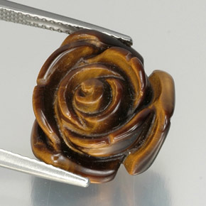 Tiger's eye naturale marrone da 12,51 ct, forma fantasia, opaco