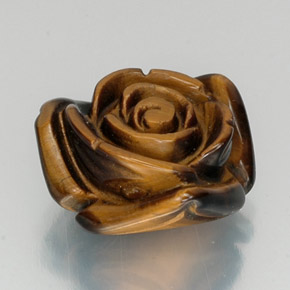 Tiger's eye naturale marrone da 12,07 ct, forma fantasia, opaco