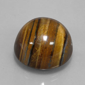 Occhio di tigre Oro Marrone naturale da 38.62 ct, Taglio rotondo, Opaco