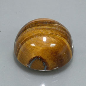 Tiger's eye naturale marrone da 36,26 ct, taglio rotondo, opaco