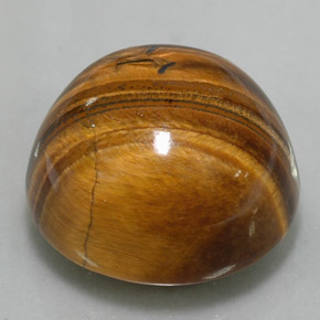 Tiger's eye naturale marrone da 37,40 ct, taglio rotondo, opaco
