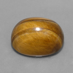 Occhio di tigre Oro Marrone naturale da 16.78 ct, Taglio ovale, Opaco