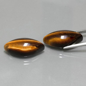 Tiger's eye naturale marrone da  ct, marchesa, opaco