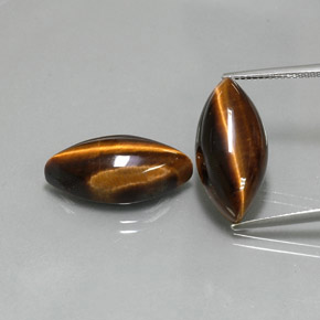 Tiger's eye naturale marrone da  ct, marchesa, opaco