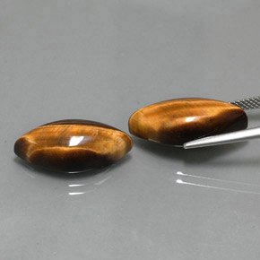 Tiger's eye naturale marrone da  ct, marchesa, opaco