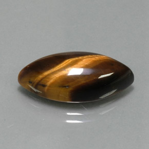 Occhio di tigre Oro Marrone naturale da 9.18 ct, Taglio marquise, Opaco