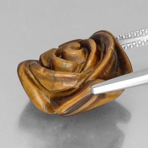 Tiger's eye naturale marrone da 11,36 ct, forma fantasia, opaco