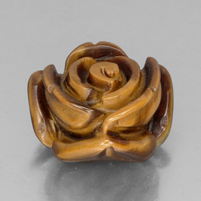 Tiger's eye naturale marrone da 11,73 ct, forma fantasia, opaco