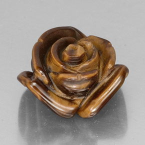 Tiger's eye naturale marrone da 11,87 ct, forma fantasia, opaco