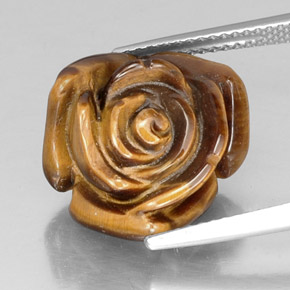 Tiger's eye naturale marrone da 11,19 ct, forma fantasia, opaco