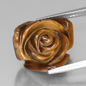 Tiger's eye naturale marrone da 10,20 ct, forma fantasia, opaco