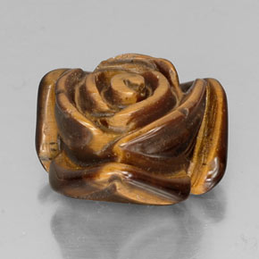 Tiger's eye naturale marrone da 12,80 ct, forma fantasia, opaco