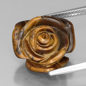 Tiger's eye naturale marrone da 11,25 ct, forma fantasia, opaco