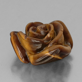 Tiger's eye naturale marrone da 11,14 ct, forma fantasia, opaco