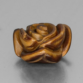 Tiger's eye naturale marrone da 10,77 ct, forma fantasia, opaco