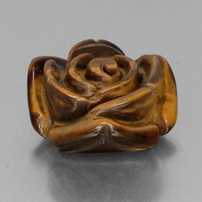 Tiger's eye naturale marrone da 12,84 ct, forma fantasia, opaco