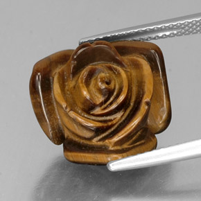 Tiger's eye naturale marrone da 9,49 ct, forma fantasia, opaco