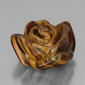 Tiger's eye naturale marrone da 12,82 ct, forma fantasia, opaco