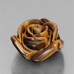 Tiger's eye naturale marrone da 12,07 ct, forma fantasia, opaco