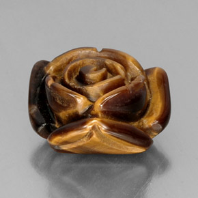 Tiger's eye naturale marrone da 11,74 ct, forma fantasia, opaco