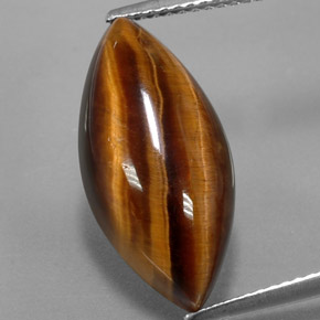Tiger's eye naturale marrone da 8,51 ct, marchesa, opaco