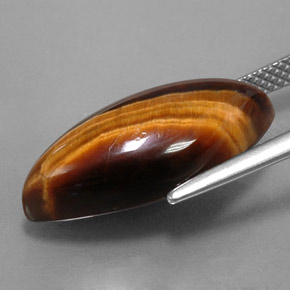 Tiger's eye naturale marrone da 8,51 ct, marchesa, opaco