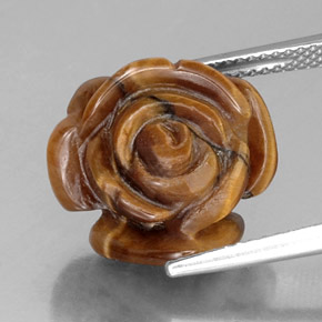 Tiger's eye naturale marrone da 10,22 ct, forma fantasia, opaco