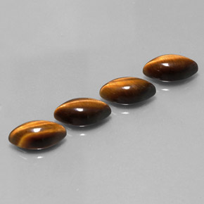 Occhio di tigre naturale marrone dorato da  ct, marchesa, opaco