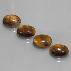 Tiger's eye naturale marrone da  ct, taglio ovale, opaco
