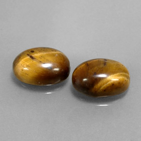 Tiger's eye naturale marrone da  ct, taglio ovale, opaco