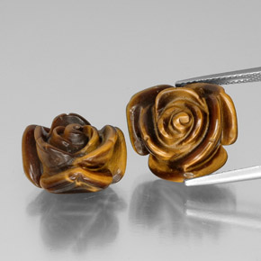 Tiger's eye naturale marrone da  ct, forma fantasia, opaco