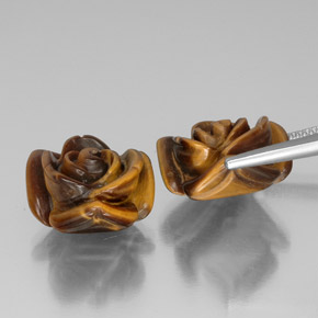 Tiger's eye naturale marrone da  ct, forma fantasia, opaco