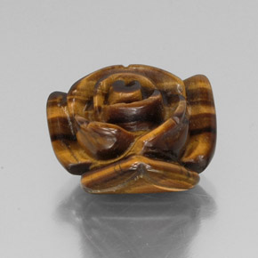 Tiger's eye naturale marrone da 11,66 ct, forma fantasia, opaco
