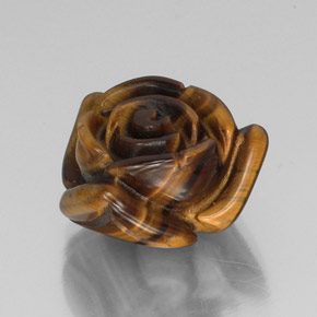 Tiger's eye naturale marrone da 13,31 ct, forma fantasia, opaco