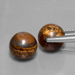 Tiger's eye naturale marrone da  ct, sfera / palla, opaco