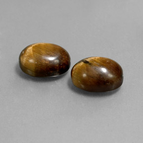 Tiger's eye naturale marrone da  ct, taglio ovale, opaco